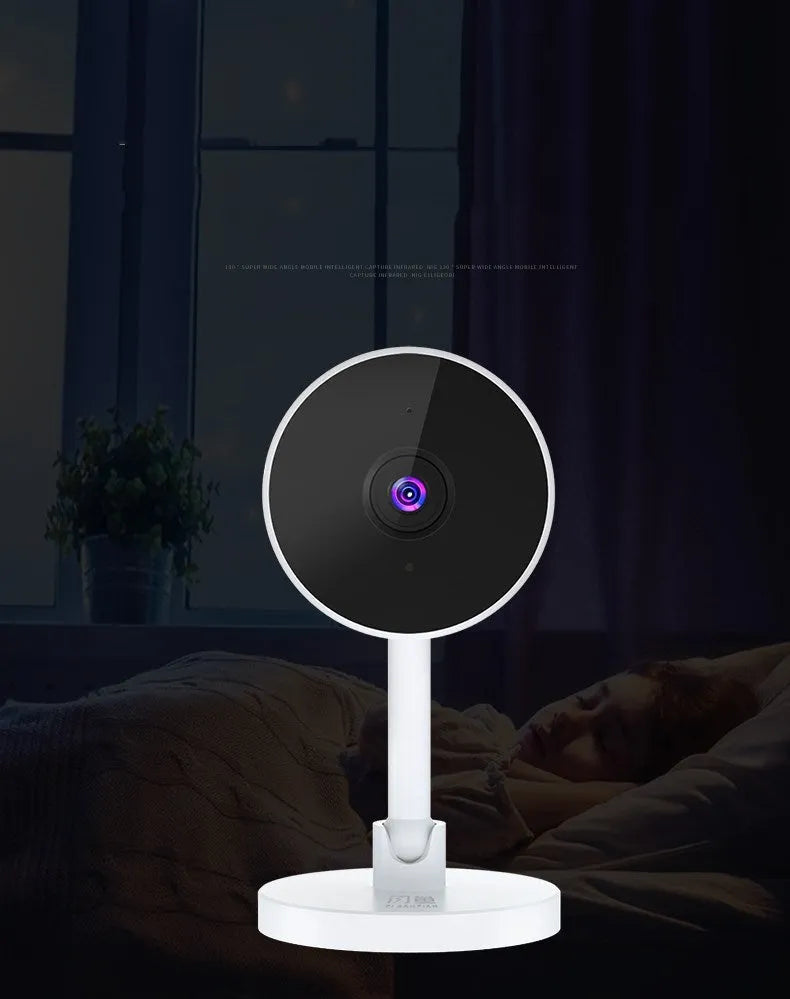 White Flash Fish WiFi security camera with gun-style design for home surveillance