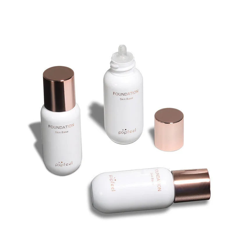 POPFEEL warm skin foundation 30ml liquid concealer in warm tone for natural makeup