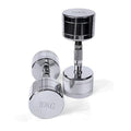 Silver 1kg pure steel electroplated dumbbell for home gym strength training.