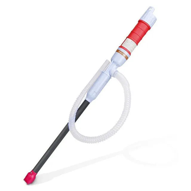 Blue manual siphon pump for fuel transfer with PP plastic construction