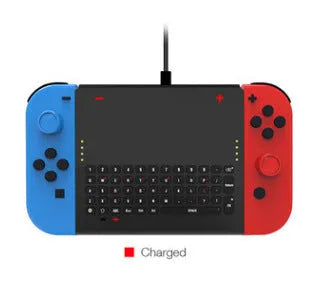 Black felt Nintendo Switch pouch with game card slots and double storage compartments