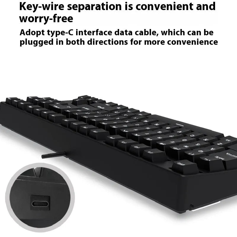 87-key mechanical gaming keyboard with colourful keycaps on metal frame, showing hot-swappable switches