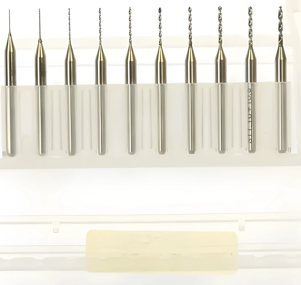 Imported tungsten steel micro-engraving bit for precision circuit board and hardware processing.