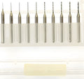 Imported tungsten steel micro-engraving bit for precision circuit board and hardware processing.