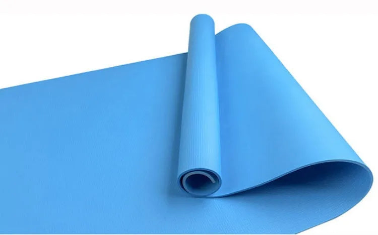 EVA fitness yoga mat in red blue green purple black yellow with anti-skid texture and 4mm 6mm thickness options