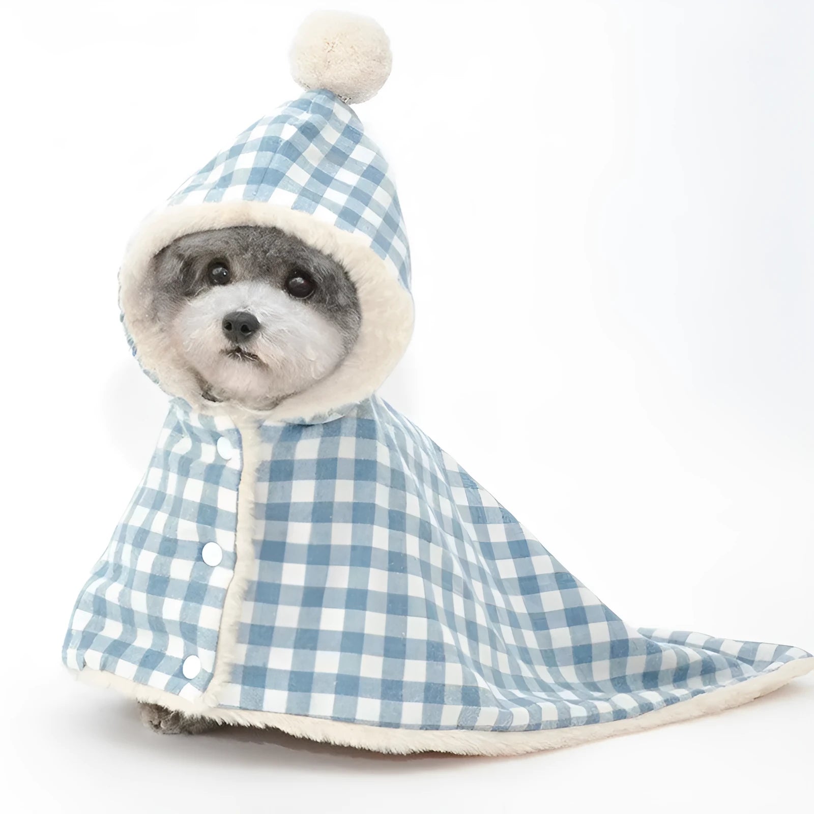 Cotton pet blanket sleeping bag in pink grid pattern for dogs and cats