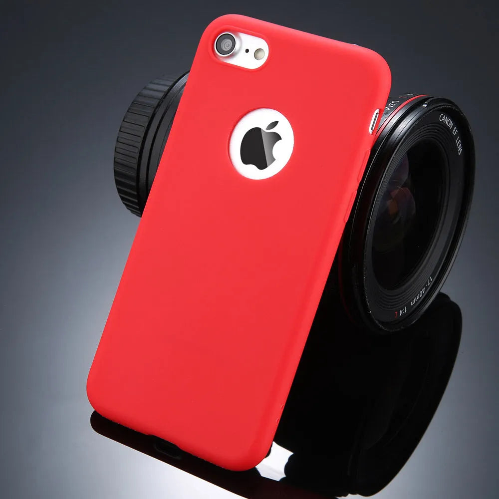 Candy colour soft silicon TPU iPhone case for multiple models including XR XS Max X 7 6