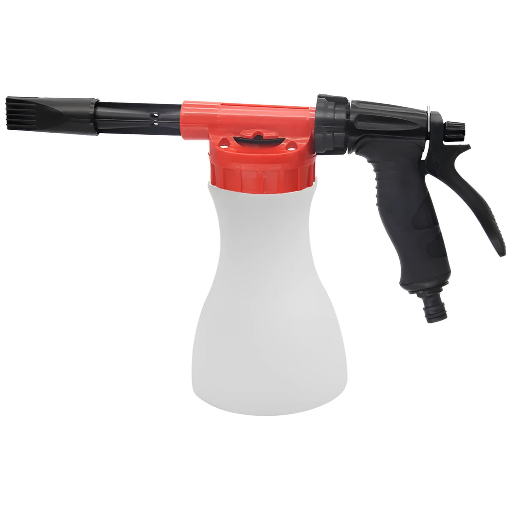 Foam pot high pressure water gun for garden use with adjustable 4-8 kg pressure spray