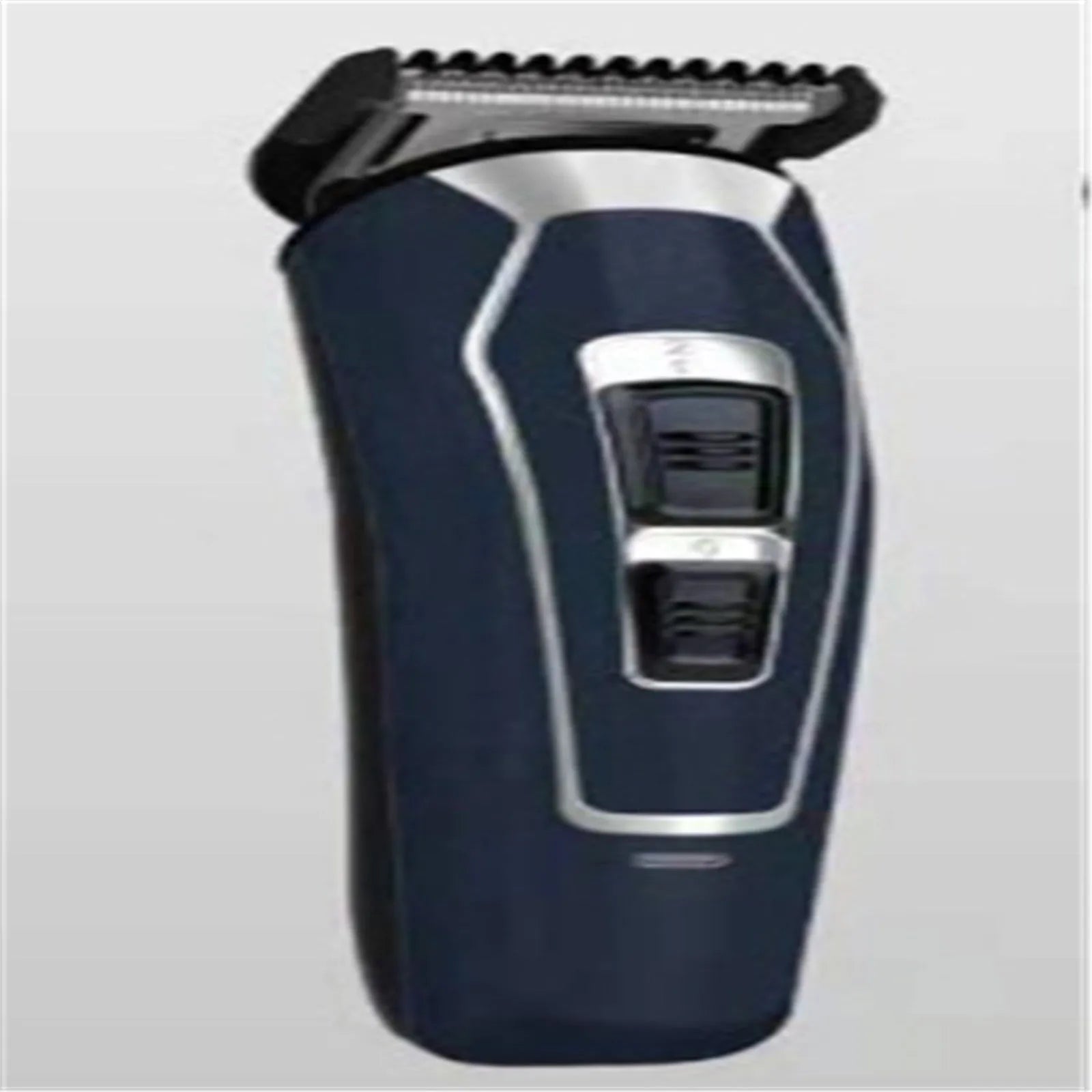 Rechargeable electric hair clipper with stainless steel blades in dark blue or coffee colour with European plug