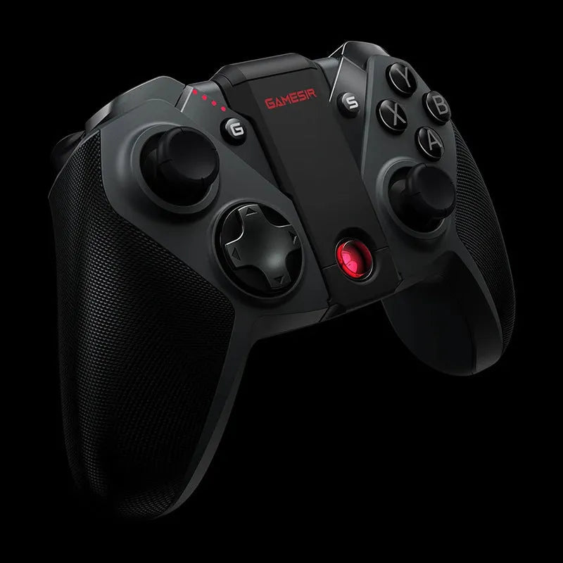 Black Gaishi wired video game controller with USB Type-C cable and standard button layout.