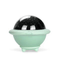 UFO-shaped LED projection night light in white with starry sky projection effect