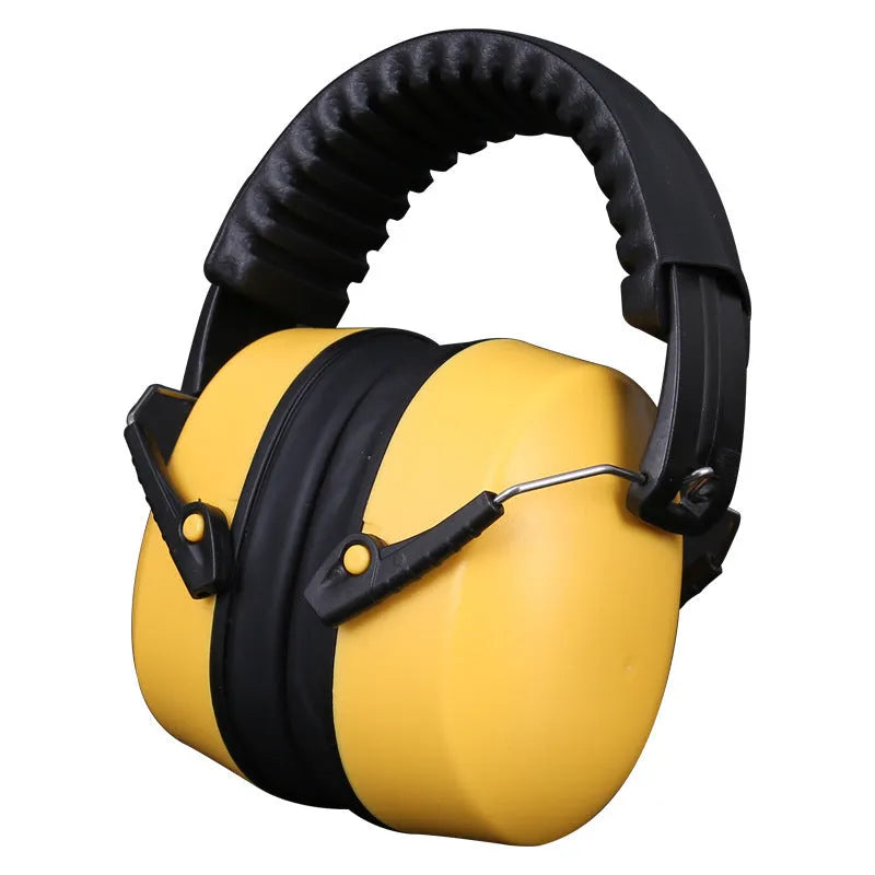 Orange noise-cancelling headphones with adjustable elastic headband and soft ear cushions for multi-scenario use
