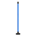 Red and blue magnetic golf swing alignment trainer on practice mat