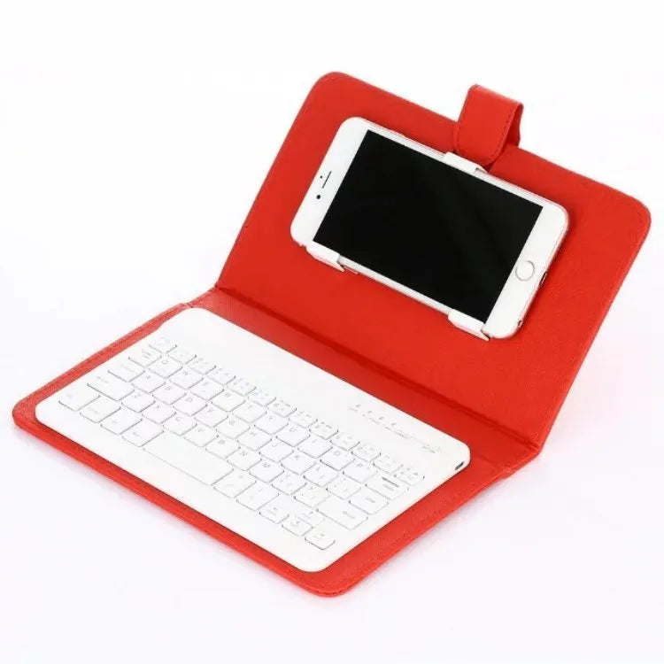 Wireless keyboard protective case with 7-inch Bluetooth keyboard for mobile phones and tablets