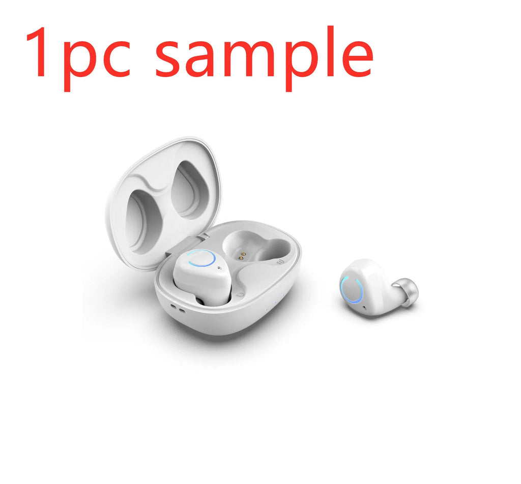 M18 true wireless stereo in-ear headset in black and white colour options