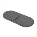 Black wireless charging pad pair with 10W quick charge capability