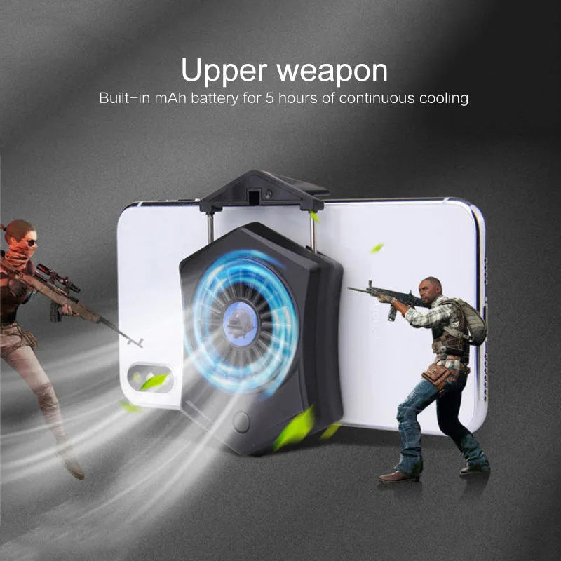 Black and white USB mobile phone radiator for gaming console and smartphone cooling