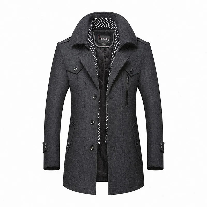 DORCHESTER PEACOAT woolen double-breasted peacoat for men in six colours sizes M to 4XL