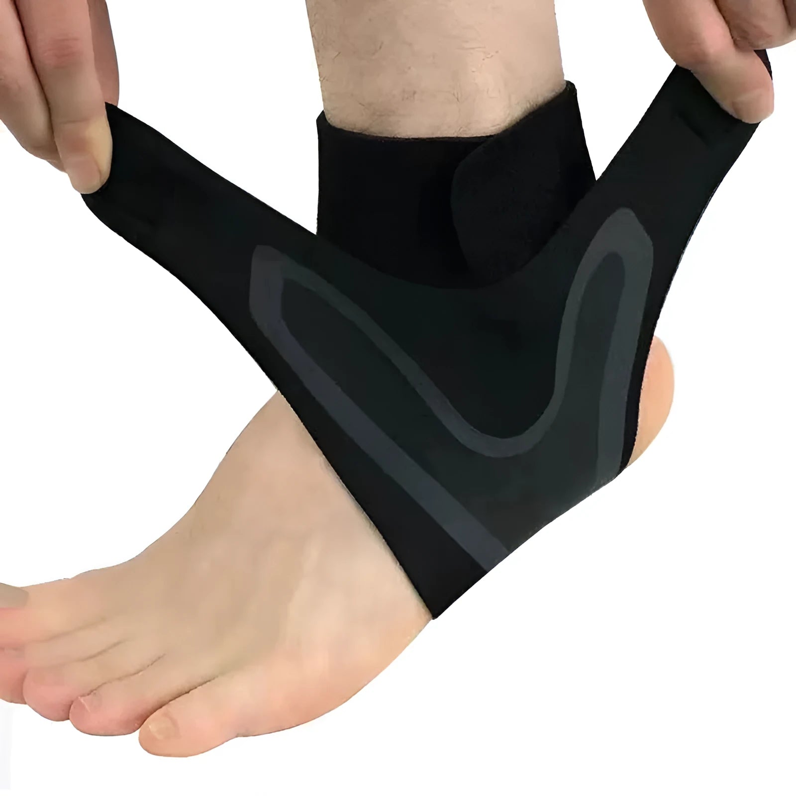 Ankle support brace for left or right foot, shown in size L for shoe sizes 40-42.