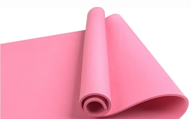 EVA fitness yoga mat in red blue green purple black yellow with anti-skid texture and 4mm 6mm thickness options