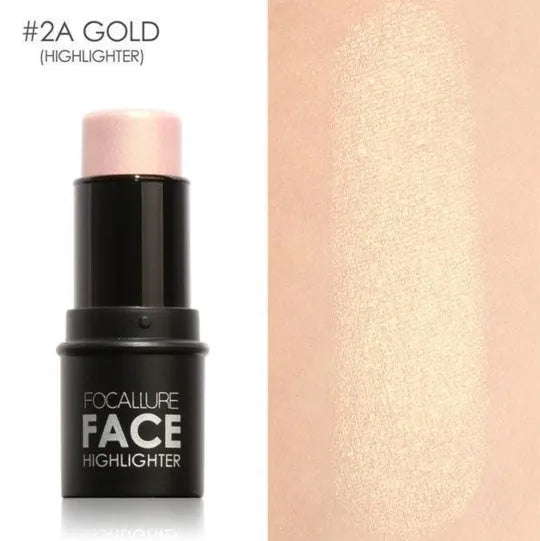 Face contour highlighter cream container showing multiple shade options for facial sculpting and definition