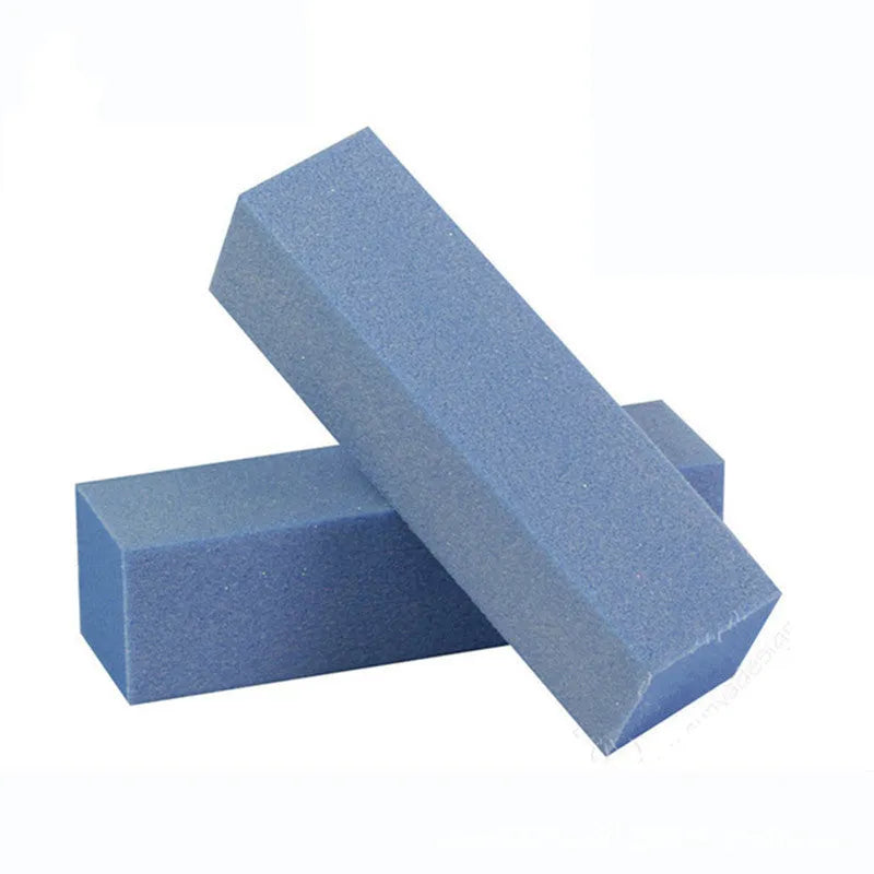 High foam cotton nail polish file block in multi colours for manicure polishing and nail brightening