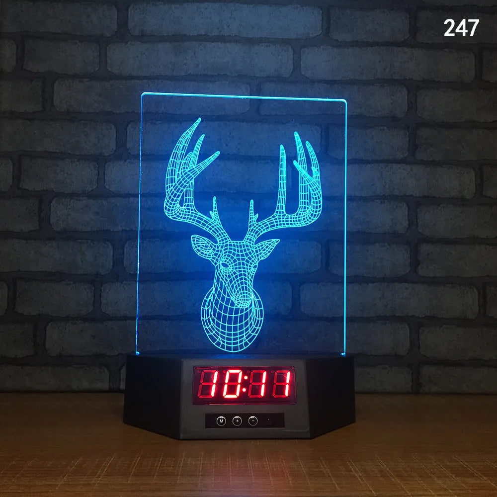 3D glowing dolphin night light with wireless charging and remote control on table