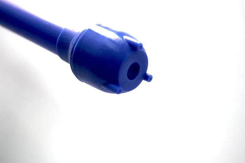 Blue manual siphon pump for fuel transfer with PP plastic construction