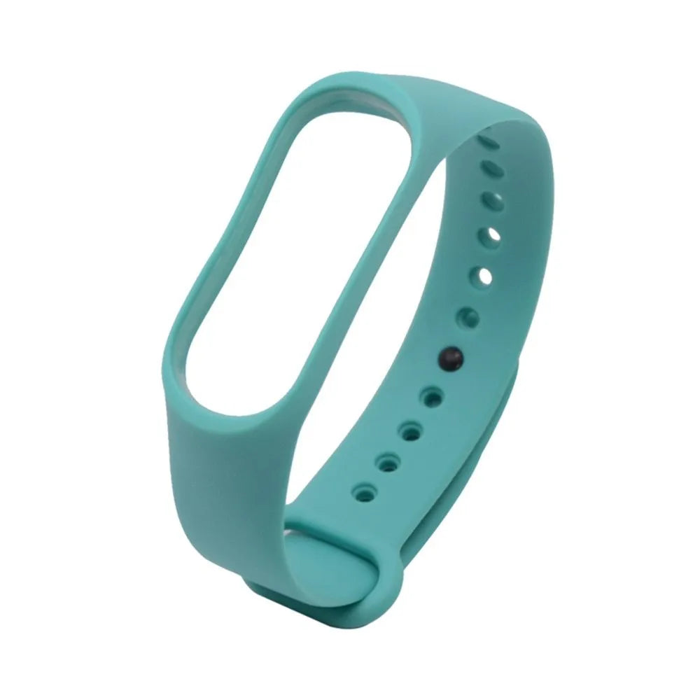 Silicone replacement wrist strap for Xiaomi Mi Band 3 in multiple colour options