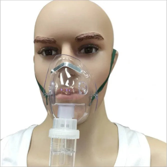 Clear silicone mask aid insert for disposable face masks on white background