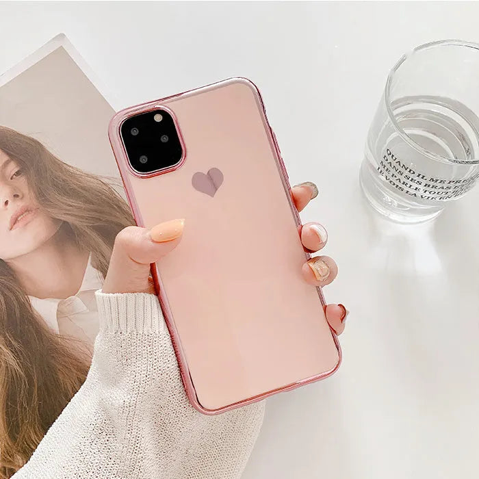 TPU phone case in solid colour for iPhone models 6 through 11 Pro Max