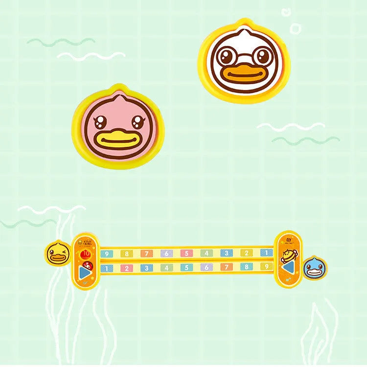 Yellow plastic children's digital decomposition ruler showing cartoon design and 24.5 cm scale