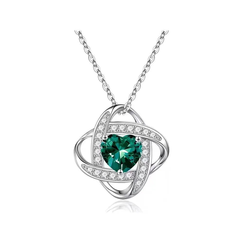 Heart shape copper necklace with Tibetan silver purity plating in multiple colour options