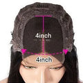 Real human hair lace front wig with 4x4 lace panel shown in a star fashion style