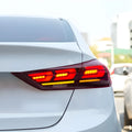 Hyundai Sonata 2011-2014 outer tail light assembly replacement unit in red.