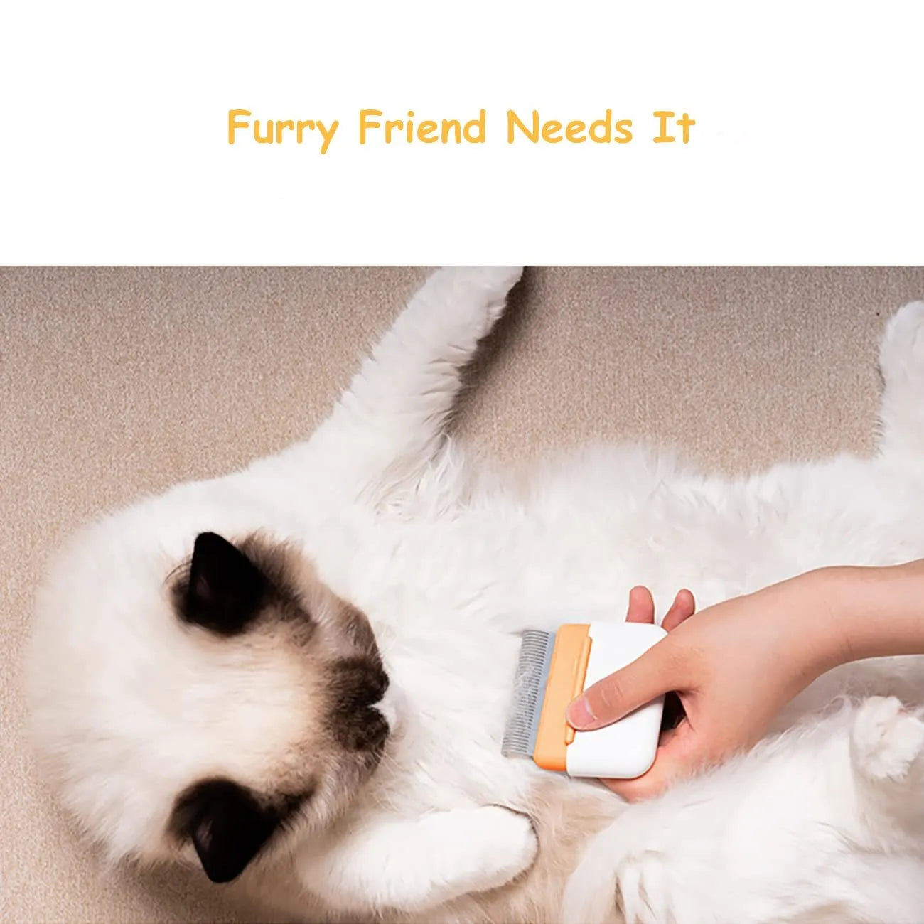 Blue double-sided pet grooming comb for cats and dogs with stainless steel teeth