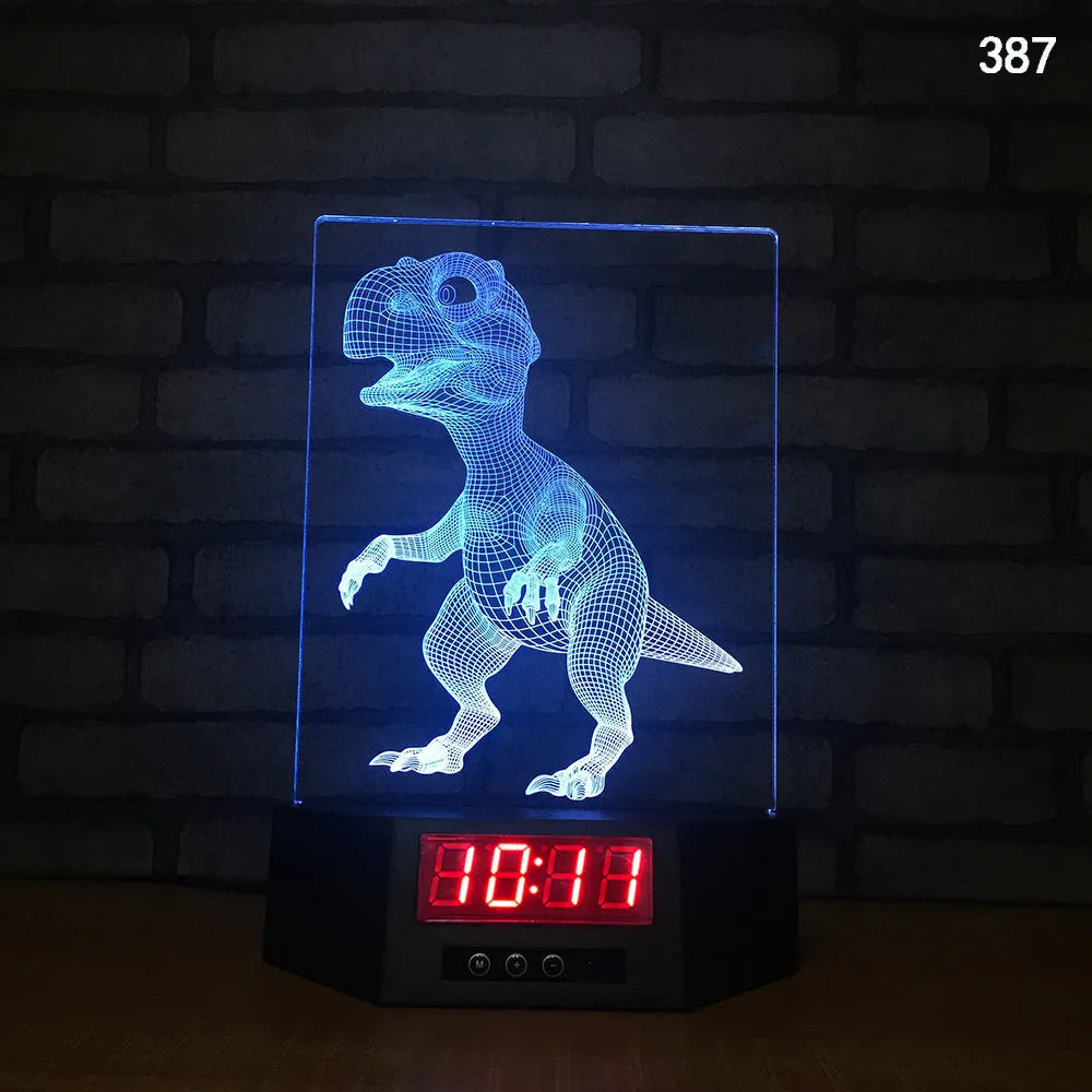 3D glowing dolphin night light with wireless charging and remote control on table