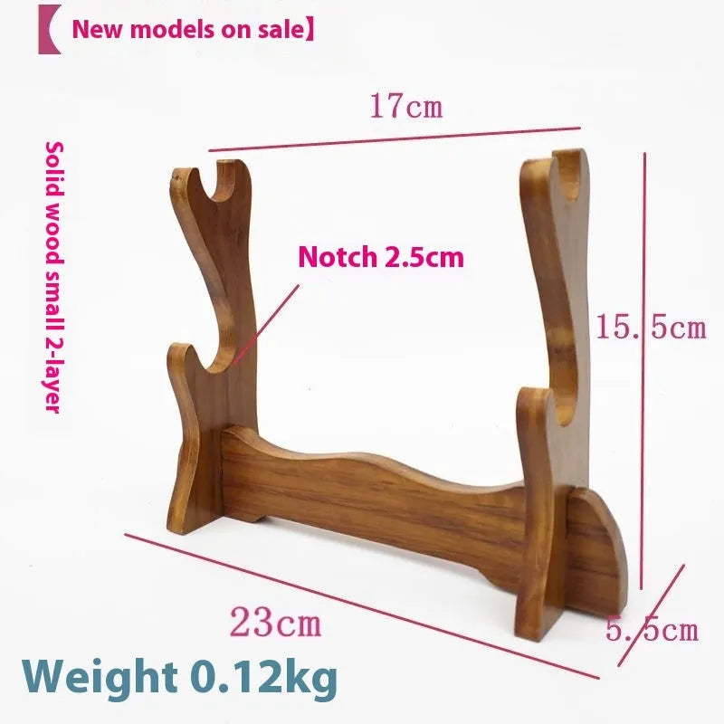 Chinese style wooden multi-layer display bracket shelf with ornament display