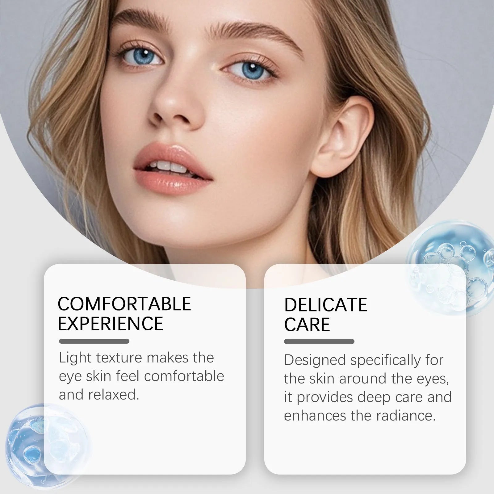 20g moisturising eye cream container with ceramide EOS and tripeptide copper-1 for eye area care