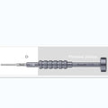 Precision screwdriver for iPhone repair with five interchangeable bits in aluminium alloy handle