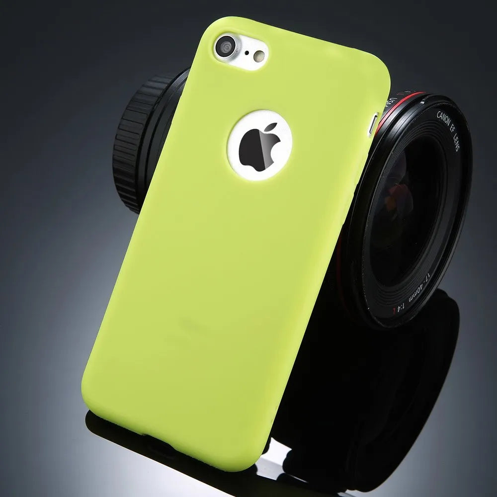 Candy colour soft silicon TPU iPhone case for multiple models including XR XS Max X 7 6