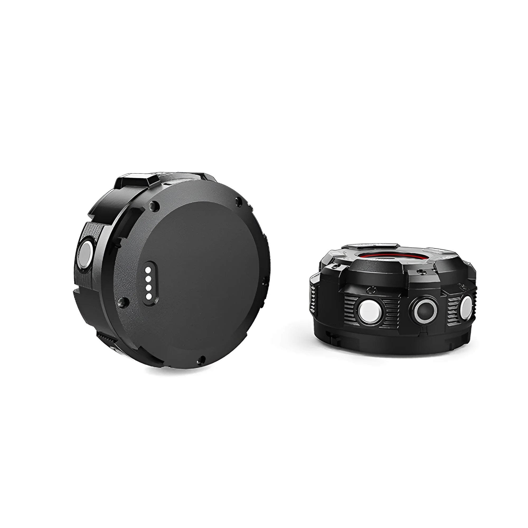 Black waterproof sports digital camera with compact design showing 290mm length