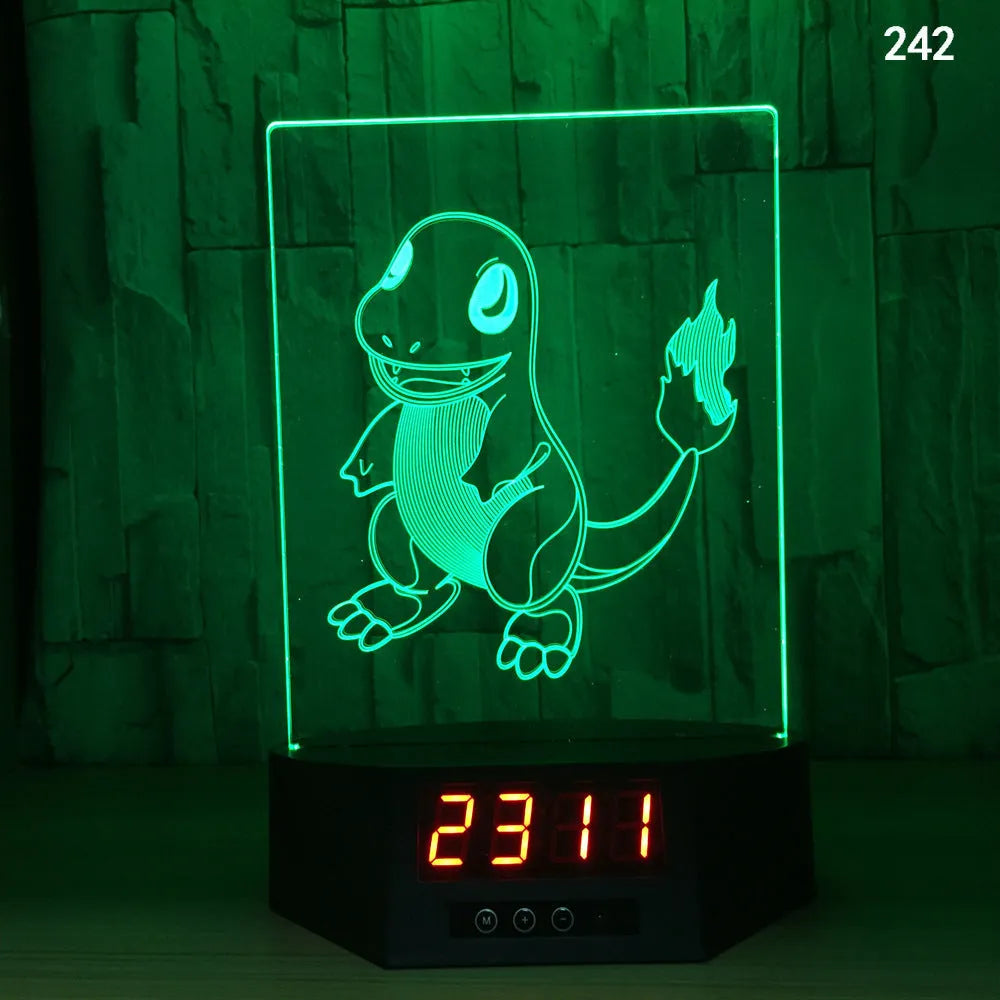 3D glowing dolphin night light with wireless charging and remote control on table