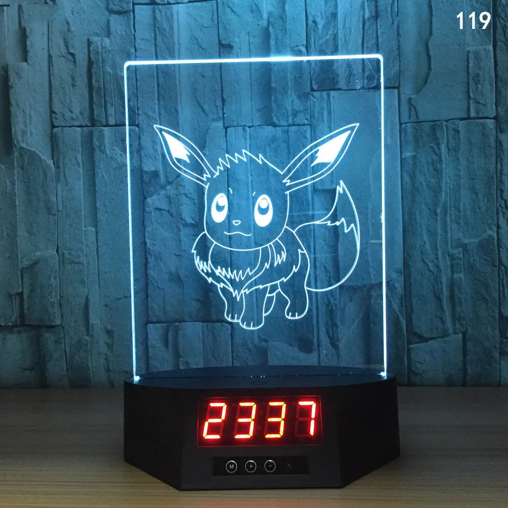 3D glowing dolphin night light with wireless charging and remote control on table