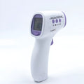 White digital thermometer with non-contact infrared sensor for temperature measurement