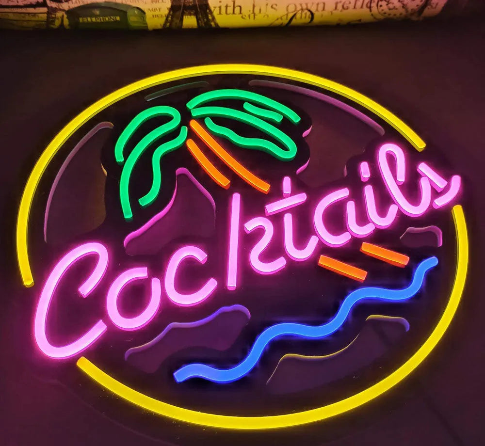 LED coffee neon billboard sign with PVC shell for bar and restaurant decoration