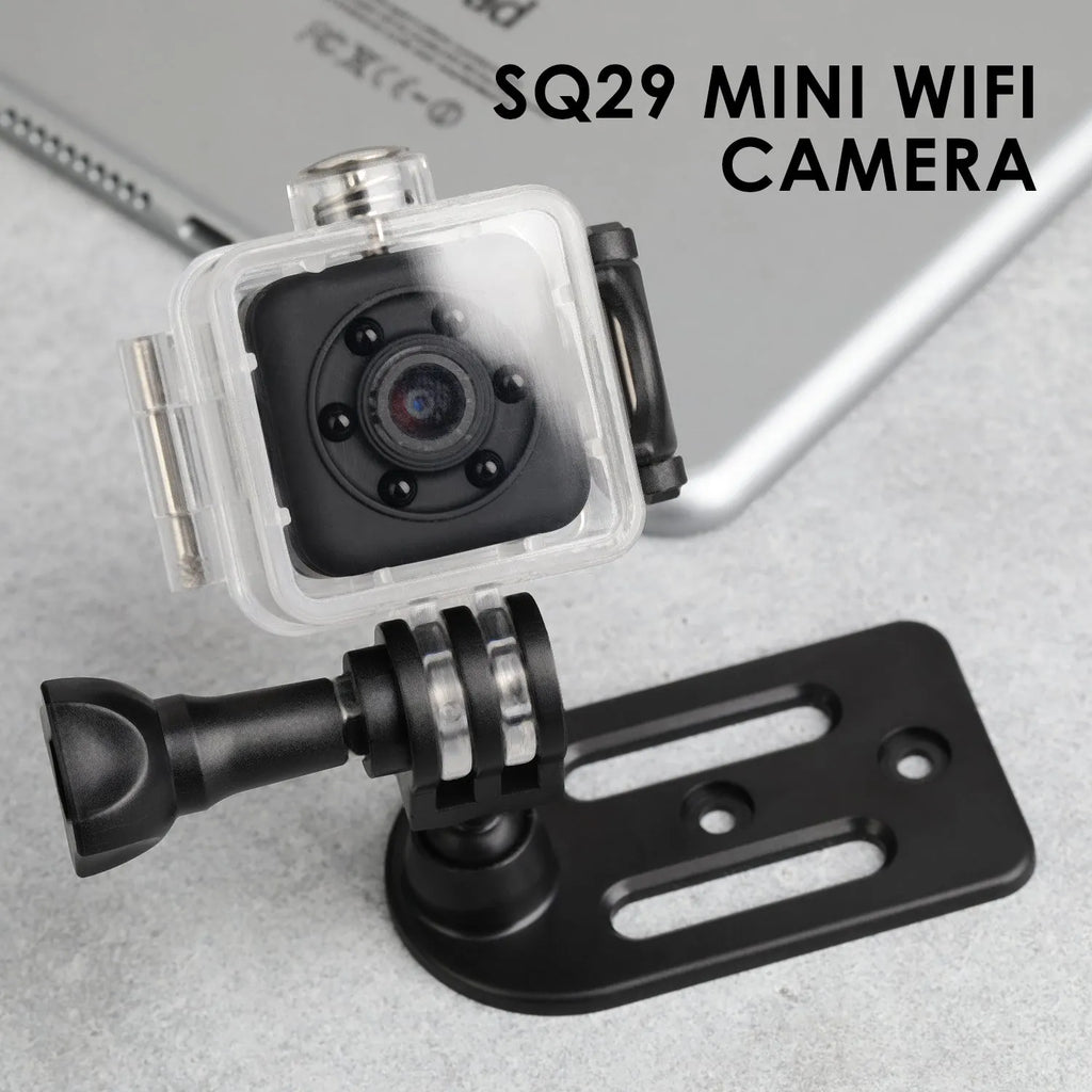 SQ29 black waterproof sports camera with extended battery for 4-hour continuous shooting
