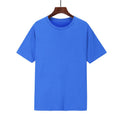 Men's loose fit cotton T-shirt with printed design shown in multiple colour options