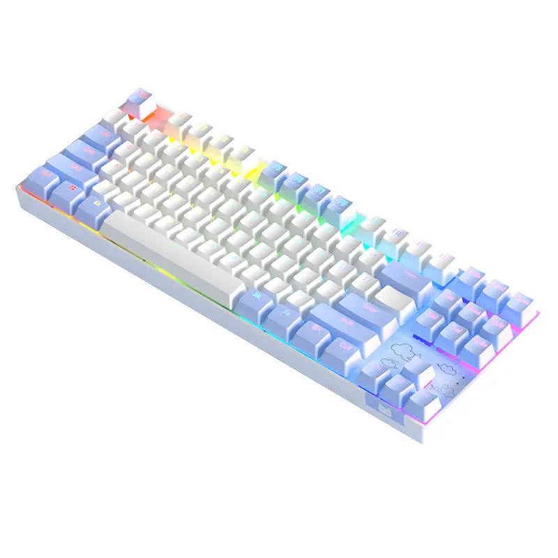 Wireless Bluetooth mechanical keyboard in metal construction with RGB backlighting options