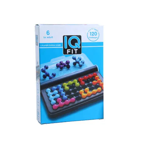 Blue BPA-free plastic infant toy with a top push button for sound